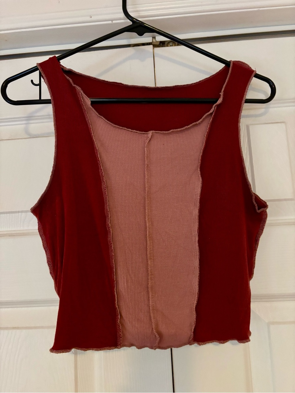 SHEIN Contrast Stitch Tank S